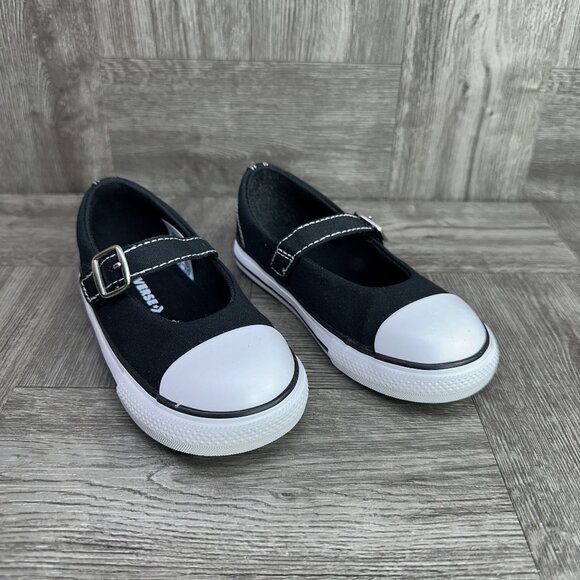 Converse CTAS Dainty Mary Jane Toddler size 8 Black White Shoes - Picture 3 of 9